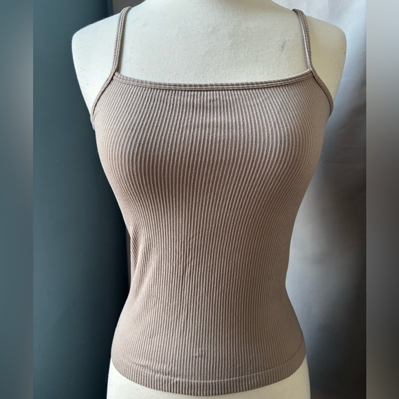 SKIMS Tops - SKIMS Stretch Rib Straight Neck Camisole